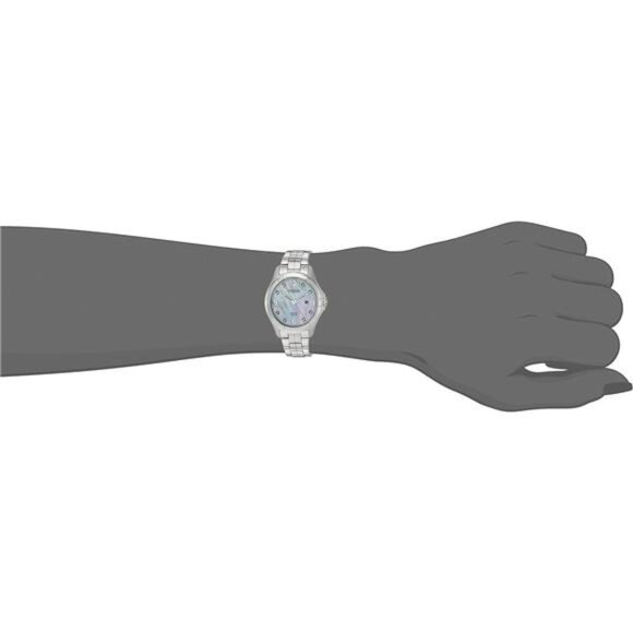 Quartz Womens Watch, Stainless Steel, Crystal Round
